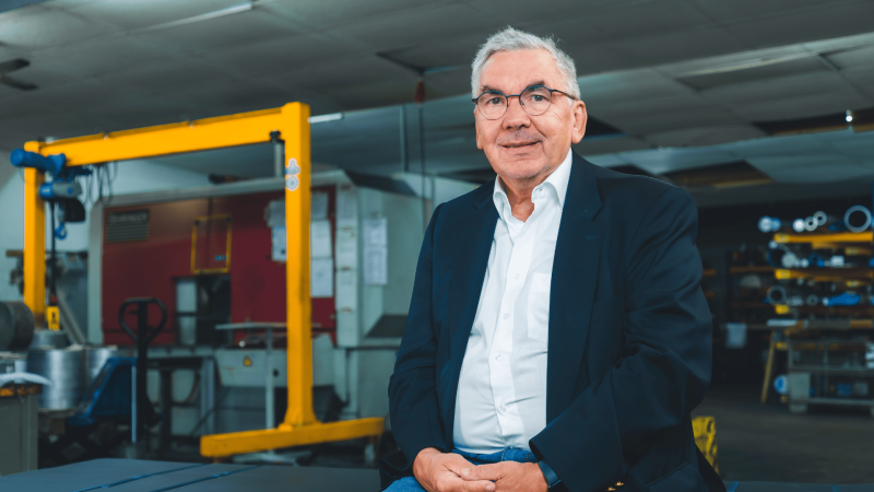 Uwe Raimund, Geschäftsführer der IBL Metallhandel & Sägeservice GmbH