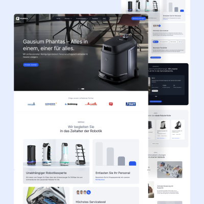 FENKA Robotics: Webflow-Website für den Serviceroboter-Dienstleister