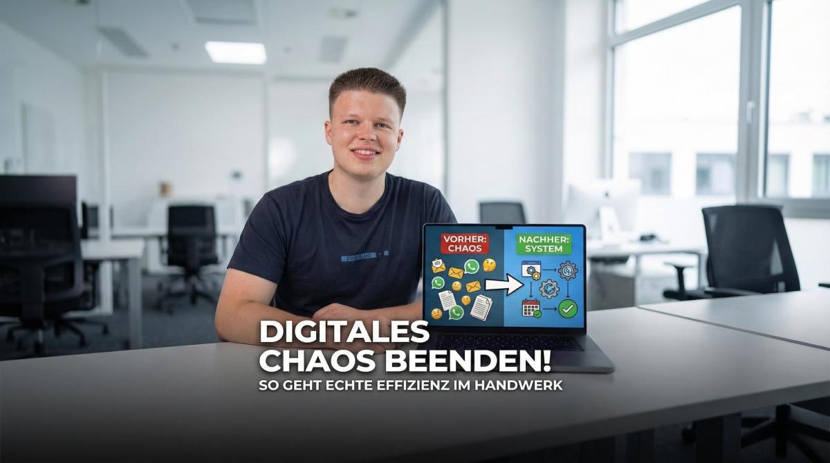 Wie du aus deinem Softwarechaos ein Betriebssystem für dein Handwerksunternehmen machst.