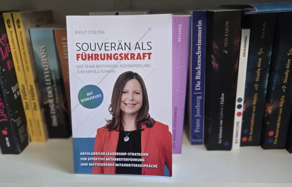 Das Buch 'Souverän als Führungskraft' als Beispiel für ein Expertenbuch.