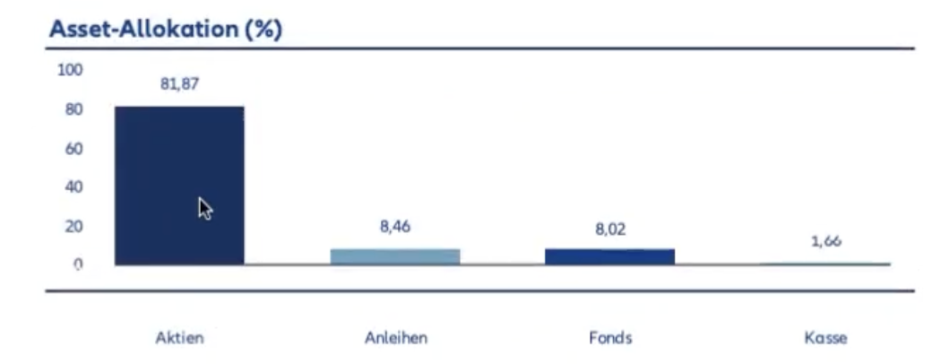 Aufteilung des Investitionsvolumens