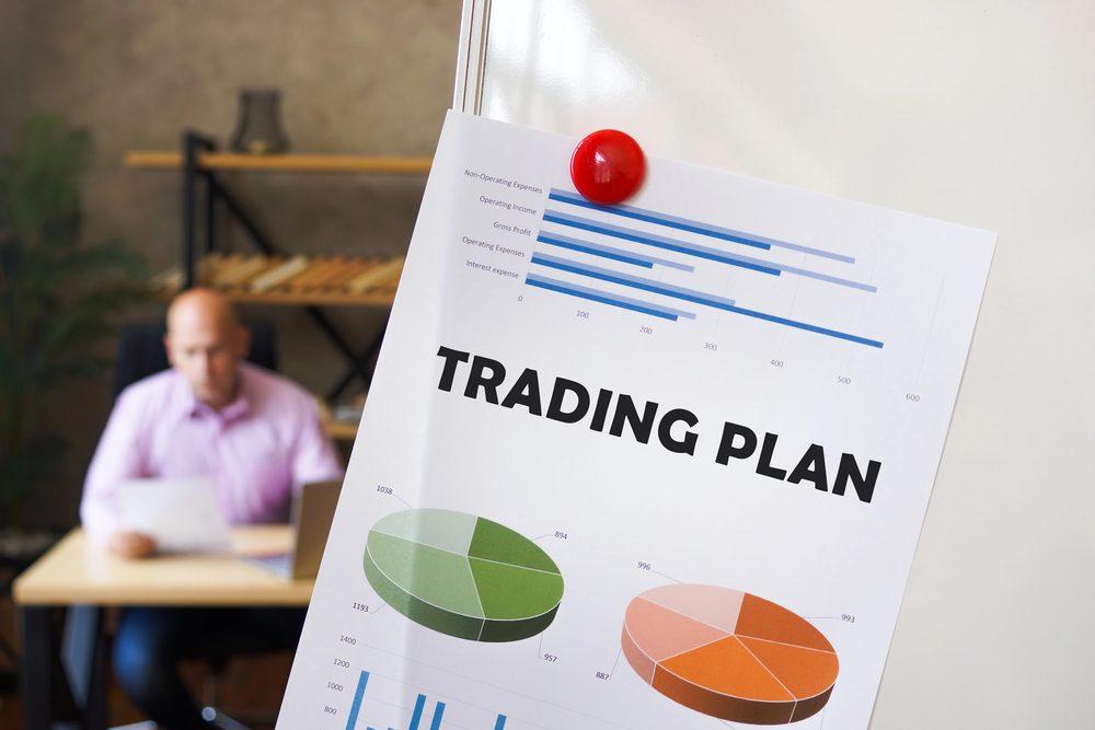 Ein Trading Plan mit Grafiken zeigt die Analyse von Handelsdaten.