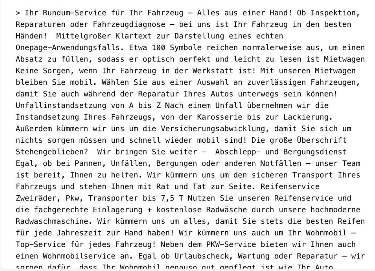 Rundum-Service für Fahrzeuge mit Inspektionen und Reparaturen.