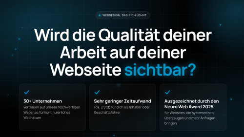 Zeigt Ihre Website, wie gut s