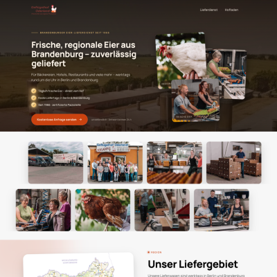 Website Relaunch im B2B - gefluegelhof-oderland.de