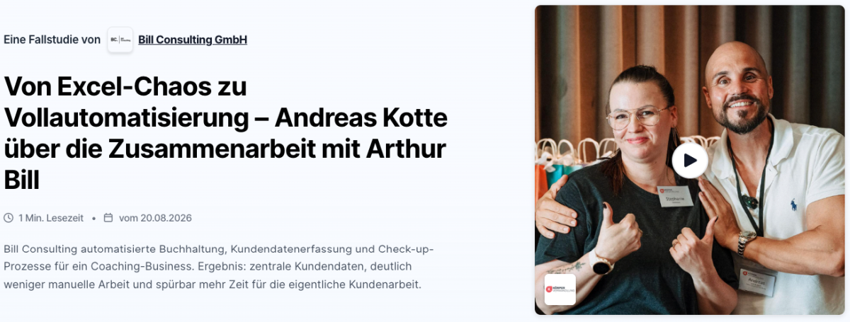 Andreas Kotte und Arthur Bill sprechen über Vollautomatisierung.