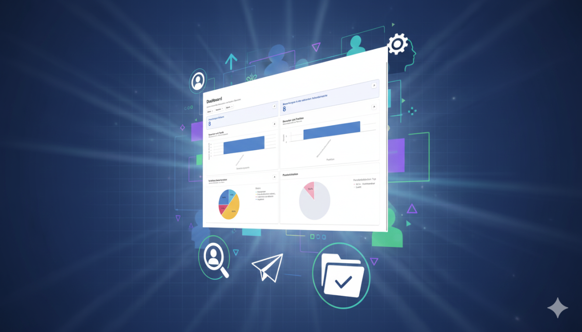 Übersichtlich und strukturiert: So behältst du den Überblick über alle Kandidaten.