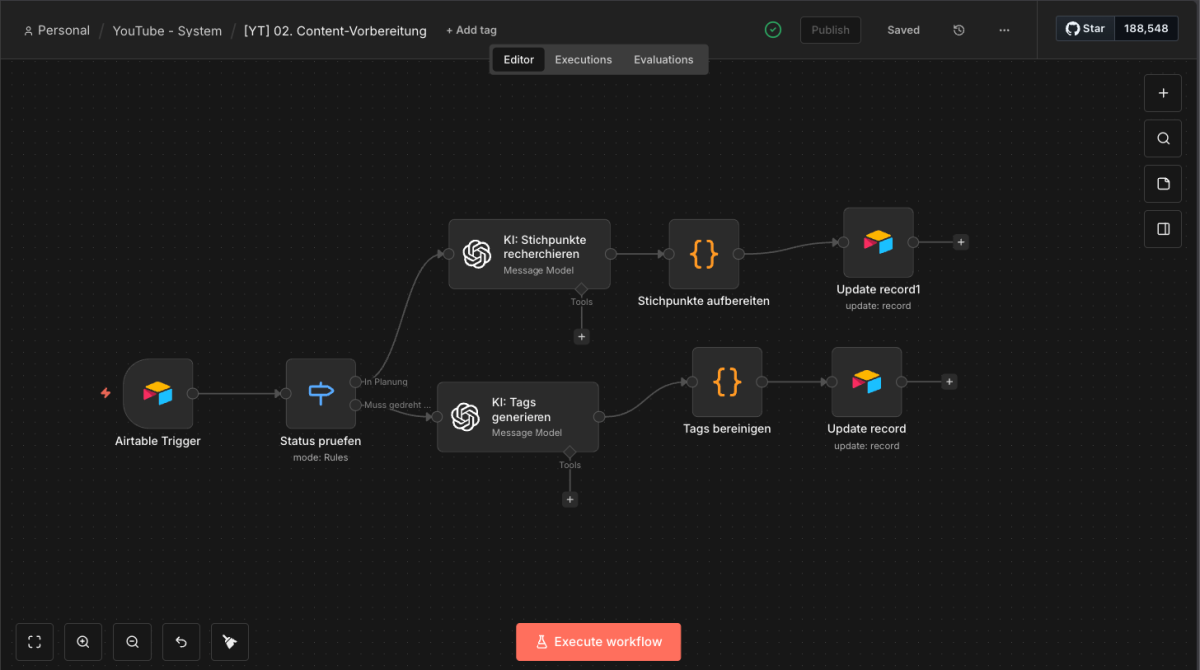 Einfache Automatisierungen mit Zapier, Make.com und/oder n8n helfen dabei, den Prozess schlank zu halten, und sparen jede Menge Zeit!&nbsp;