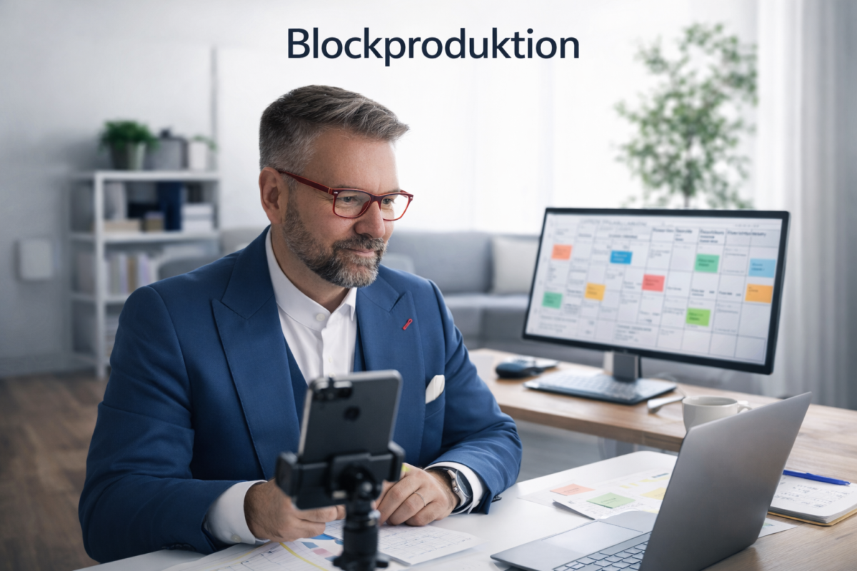 Blockproduktion statt wöchentlichem strugglen - Matthias Christian Bullmahn | psychologie, die verkauft