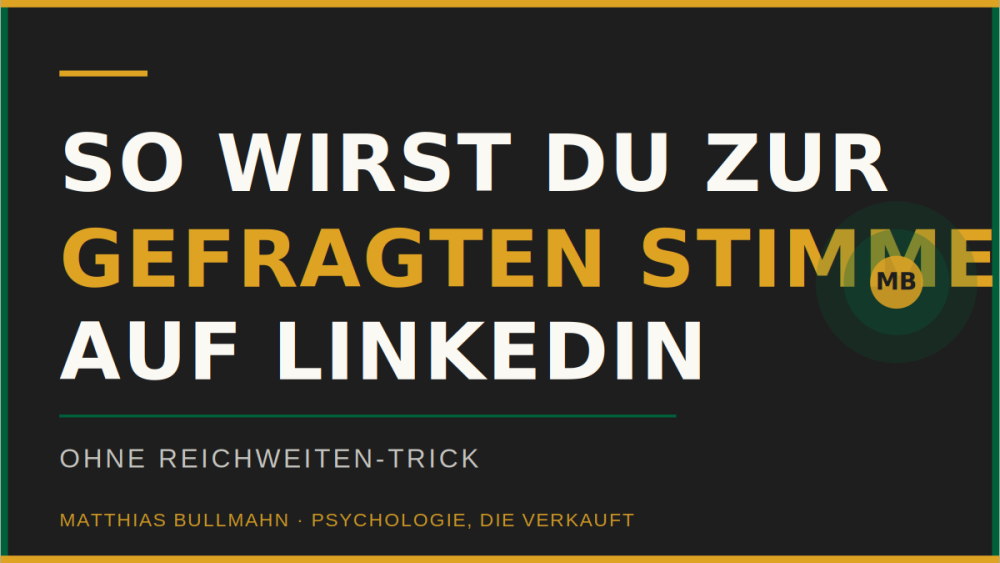 psychologie, die verkauft by Matthias Bullmahn