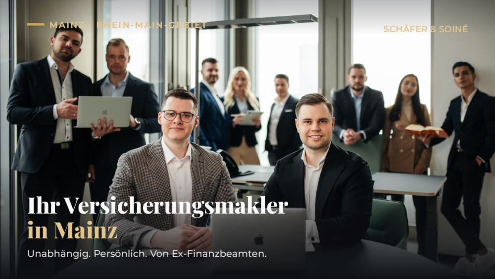 Schäfer & Soiné, Ihr Versicherungsmakler in Mainz, zeigt sein Team.