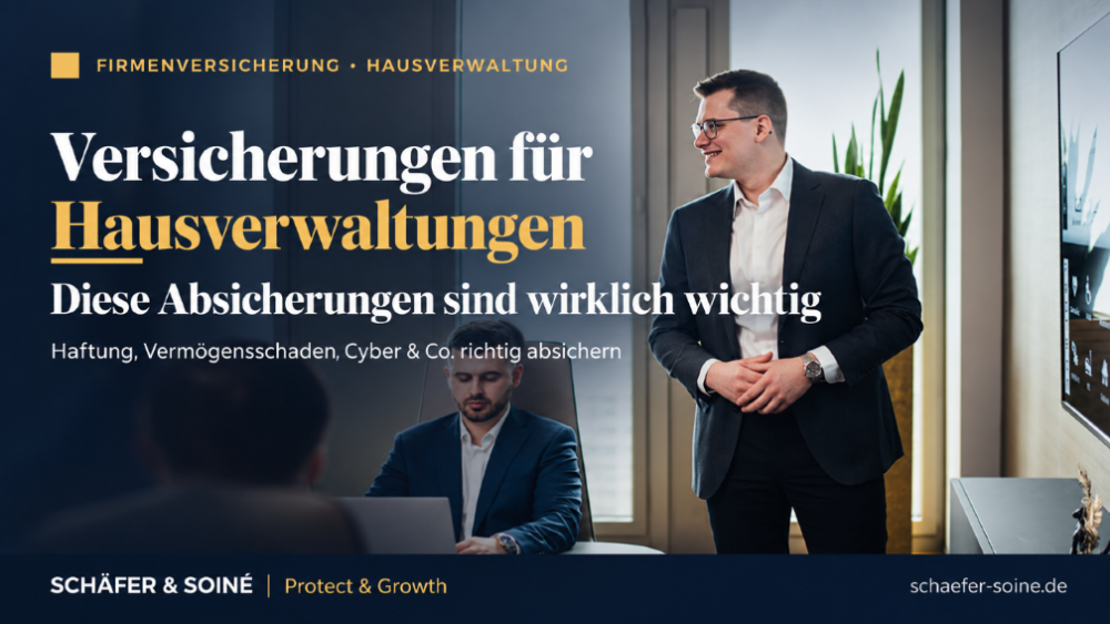 Wichtige Versicherungen für Hausverwaltungen und deren Absicherung.