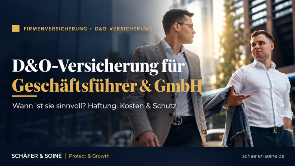 D&O-Versicherung für Geschäftsführer und GmbH, wichtige Informationen über Haftung und Schutz.