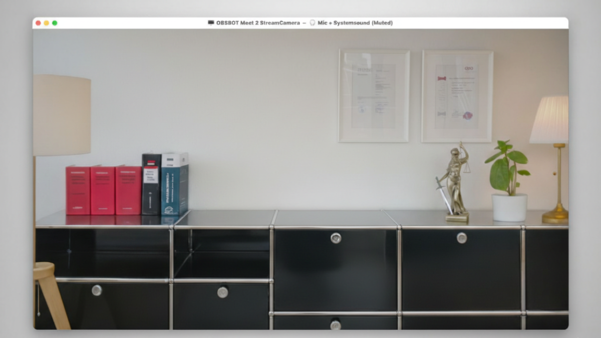 Praxisbeispiel YouTube Studio Setup Jurist