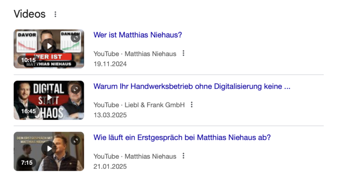 Praxisbeispiel von Matthias Niehaus