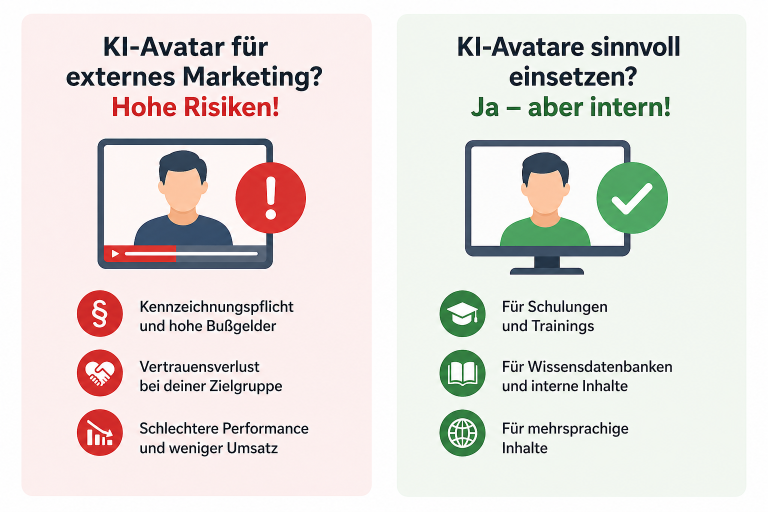 Die Risiken & Chancen von KI-Avataren für dein Unternehmen