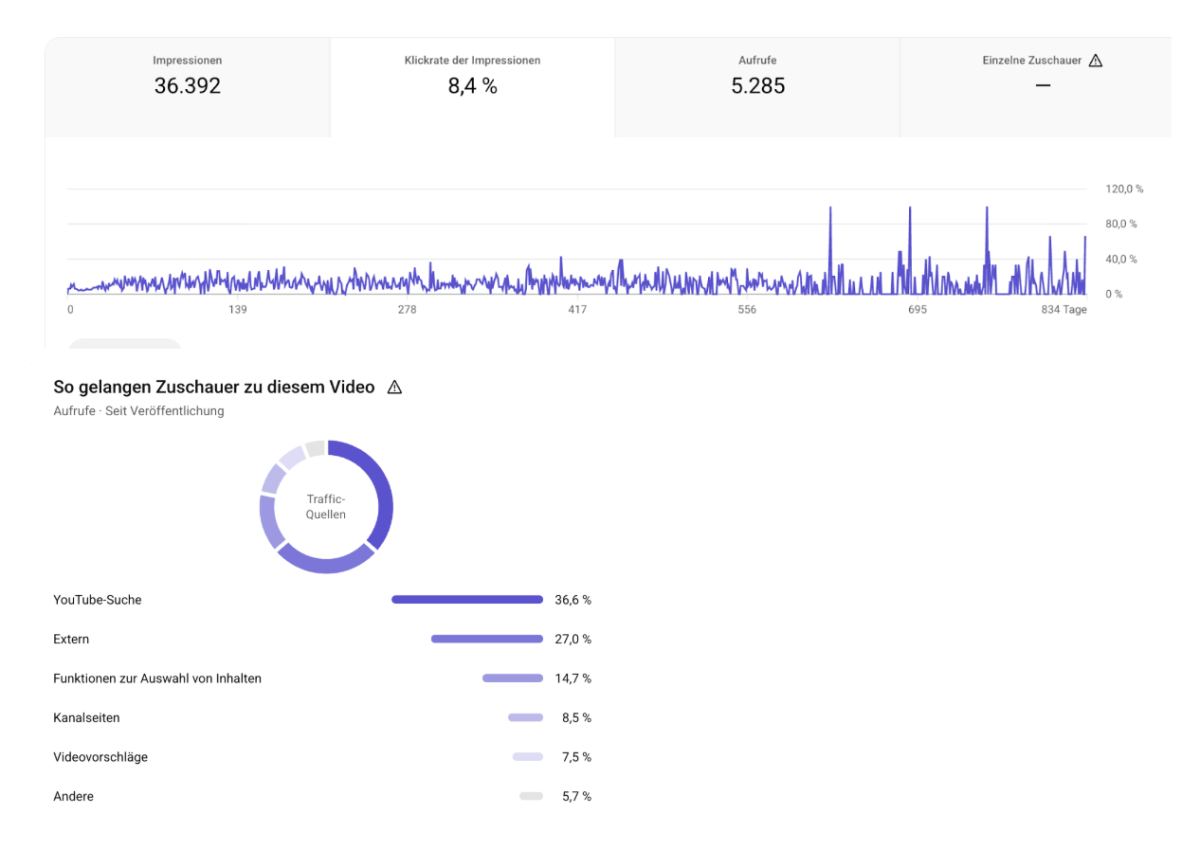 Die Analytics vom „Lohnt sich Coaching-Anbieter XYZ?“ Video