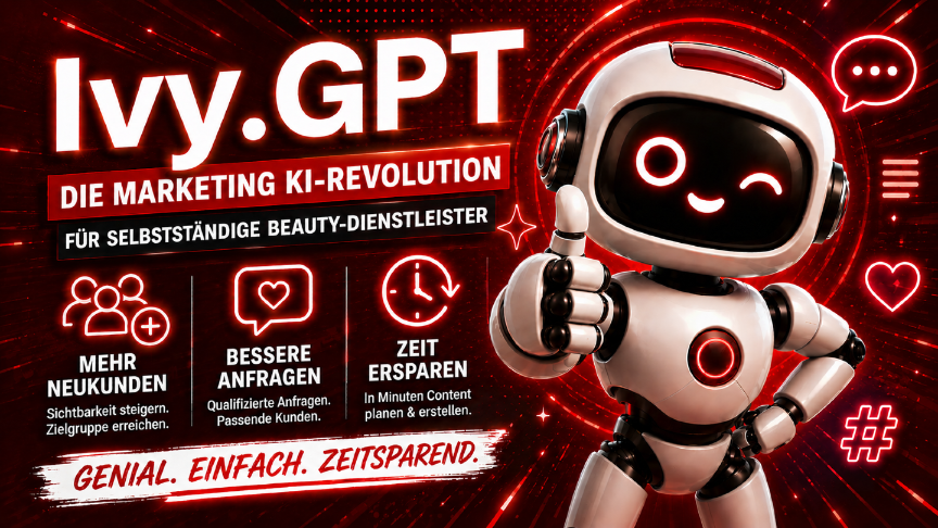 Ivy.GPT, die Marketing KI-Revolution für Beauty-Dienstleister, im Einsatz.