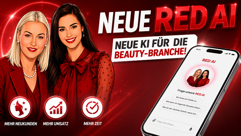 Präsentation von RED.AI, der neuen KI für die Beauty-Branche.