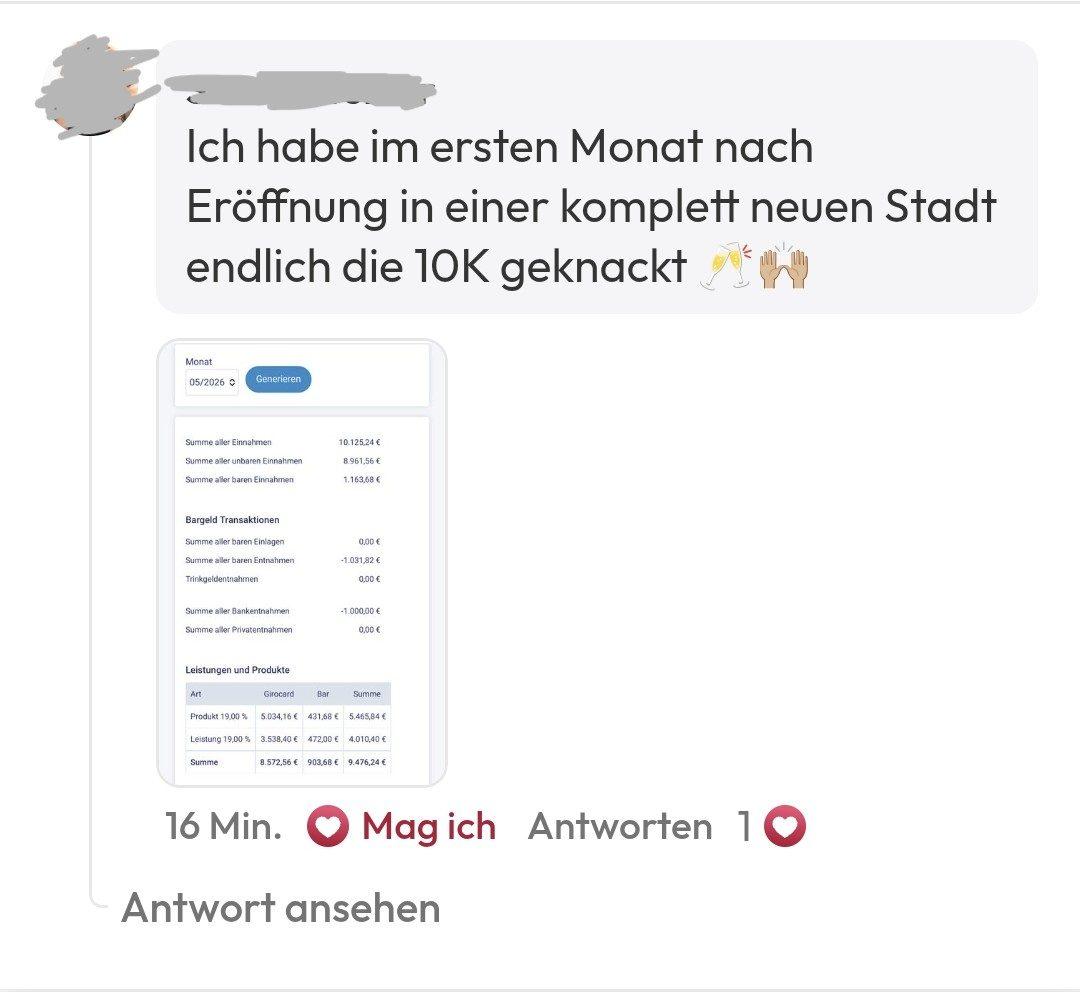 Screenshot Community Kundin mit Babor Institut, Zusammenarbeit Beauty Business Consulting