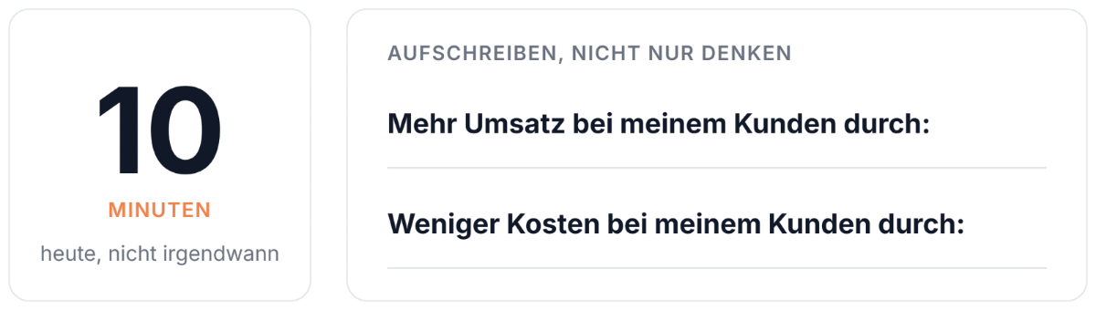 Grafik mit Tipps zur Umsatzsteigerung in Krisenzeiten und deren Bedeutung.