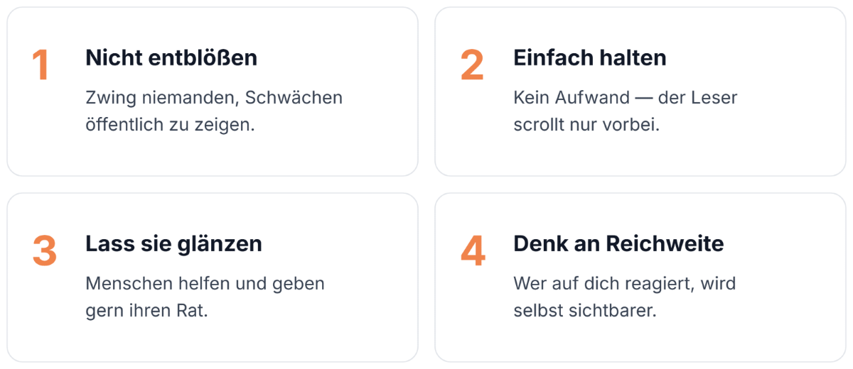 Die vier goldenen Regeln für Call to Actions, die wirklich Interaktion bringen.