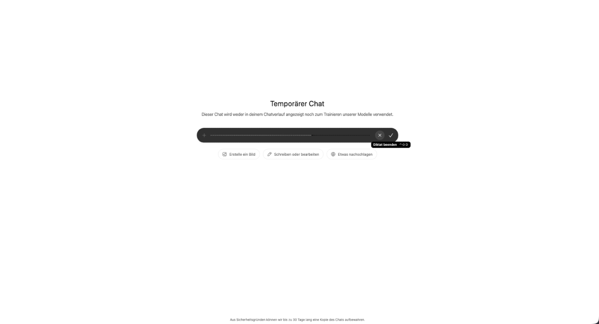 Sprachfunktion bei ChatGPT