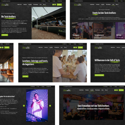 Website-Relaunch für die Tastebrothers: Digitale Bühne für besondere Events
