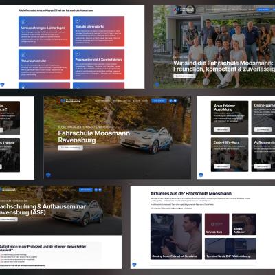 Die Fahrschule Moosmann aus Ravensburg glänzt mit einer neuen Website | + 30 % Online-Anmeldungen