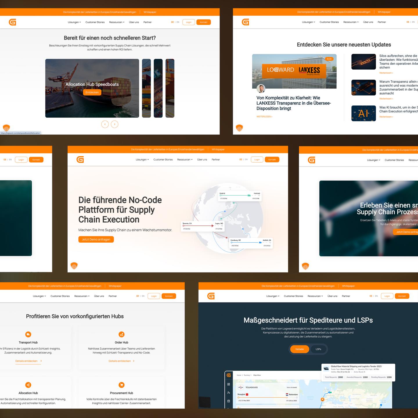 Neue Website für Logward: Die globale Supply-Chain-Plattform