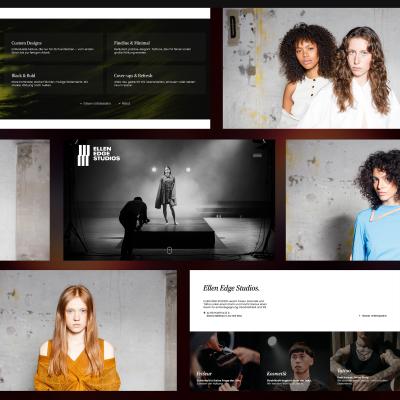 Website für ELLEN EDGE STUDIOS: Von Friseursalon zur Lifestyle-Marke