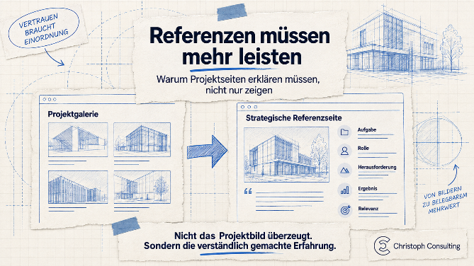 Referenzen müssen mehr leisten: Strategische Einschätzung von Projekten.