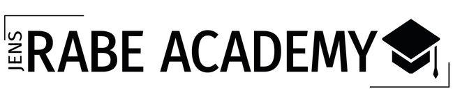 Logo der Jens Rabe Academy, eine Plattform für Investmentbildung.