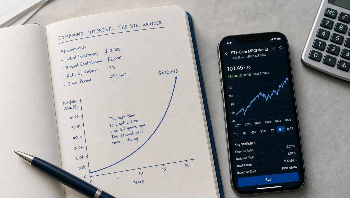 Diagramm zum Thema Abfindung investieren mit Wachstumspotenzial.
