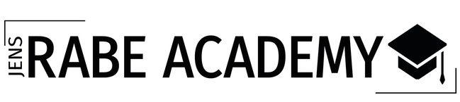 Logo der Jens Rabe Academy, einem Bildungsangebot im Finanzbereich.
