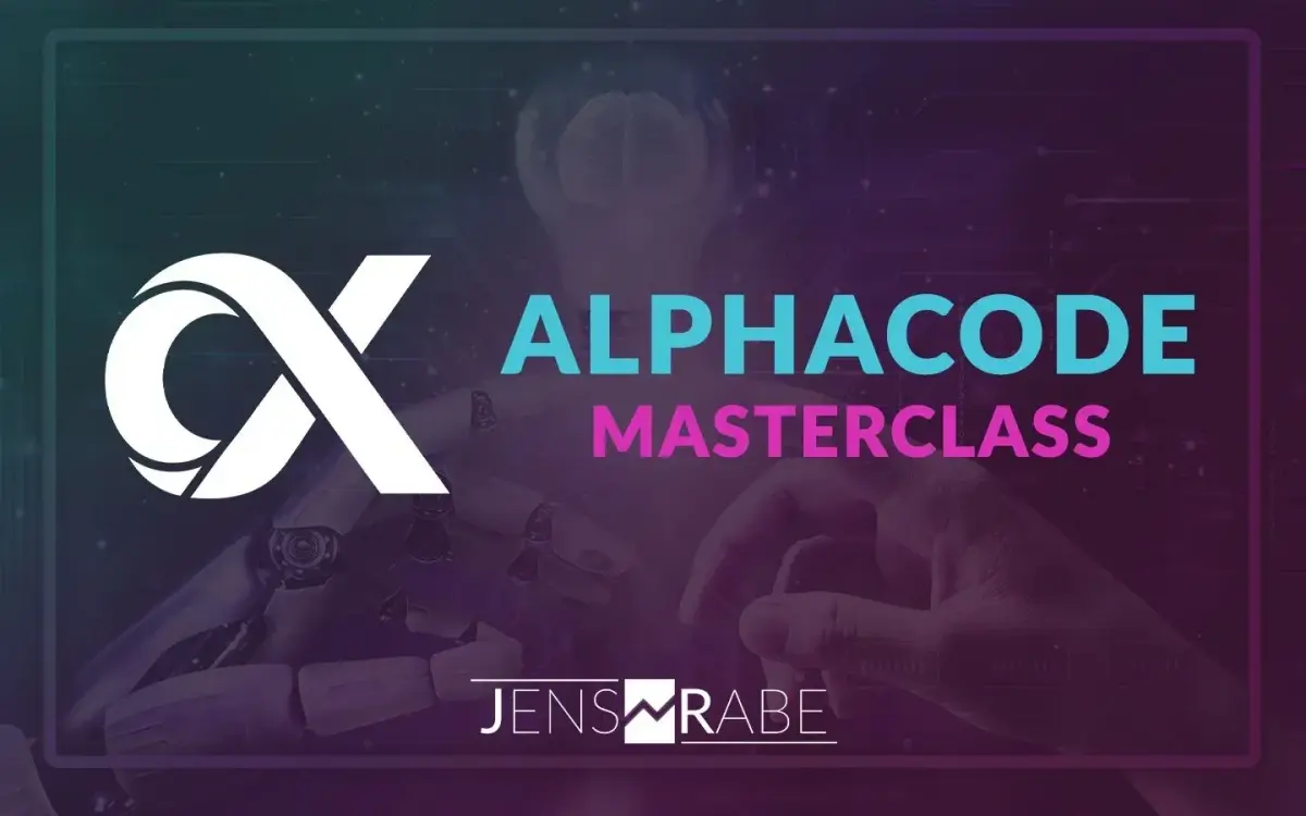Logo der Alpha Code System Masterclass zur KI-Optimierung im Trading.