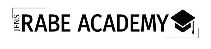 Logo der Jens Rabe Academy, die sich mit KI im Trading beschäftigt.