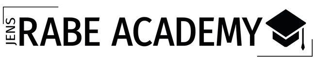 Logo der Jens Rabe Academy, die auf persönlichen Vermögensaufbau fokussiert.