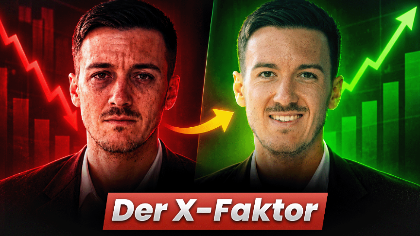 Verwandlung von Negativ zu Positiv zeigt den X-Faktor zur Umsatzsteigerung.