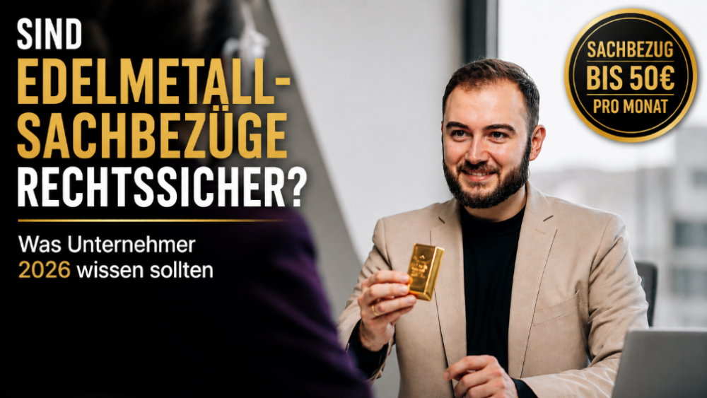 Sind Edelmetall-Sachbezüge rechtssicher? Das sollten Unternehmer 2026 wissen