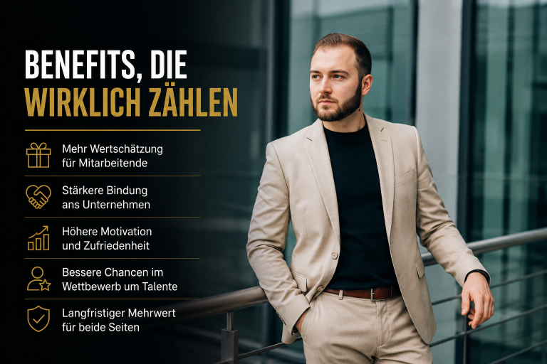 Grafik über Mitarbeiterbenefits, die wirklich zählen.