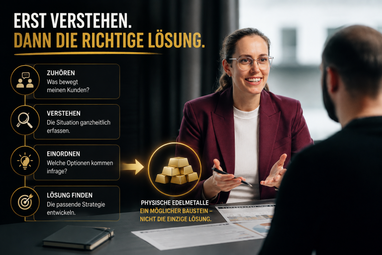 Eine Beraterin erklärt, wie physische Edelmetalle Teil der richtigen Lösung sein können.