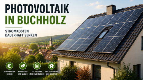 Moderne Photovoltaikanlage in Buchholz für mehr Unabhängigkeit und geringere Stromkosten.