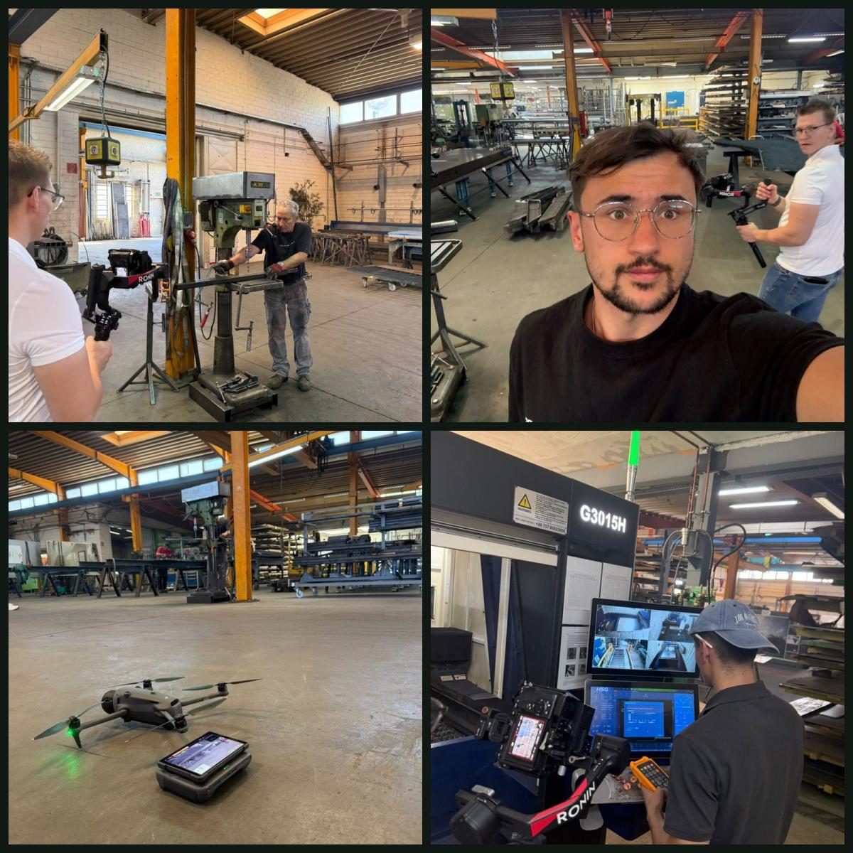 Das Bild zeigt eine Videoproduktion im Handwerk, zum Thema Social Recruiting.