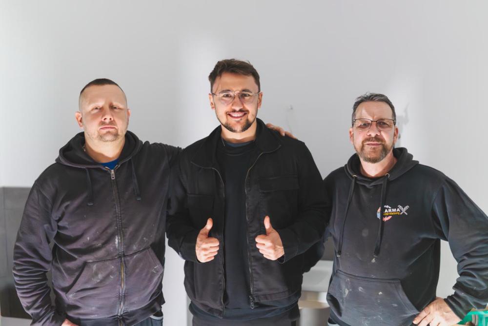 Anthony beim MediaDay mit LARMAX Baumontagegesellschaft mbH