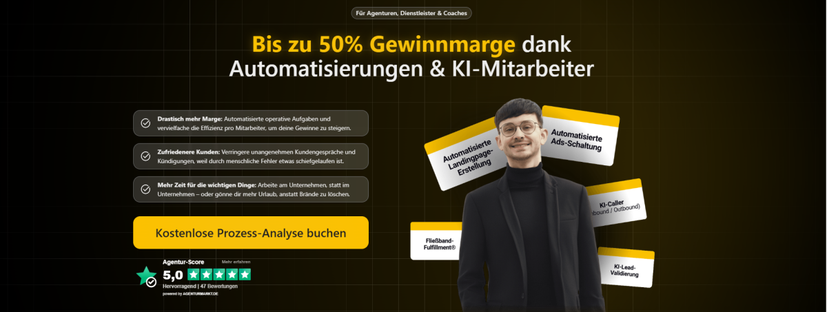 Buche dir jetzt auf unserer Website eine kostenlose Prozess-Analyse.