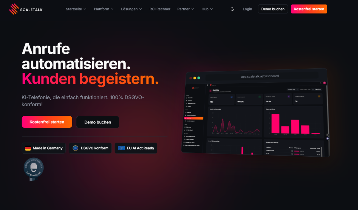 Meine Empfehlung zum KI-Caller bauen: ScaleTalk.ai