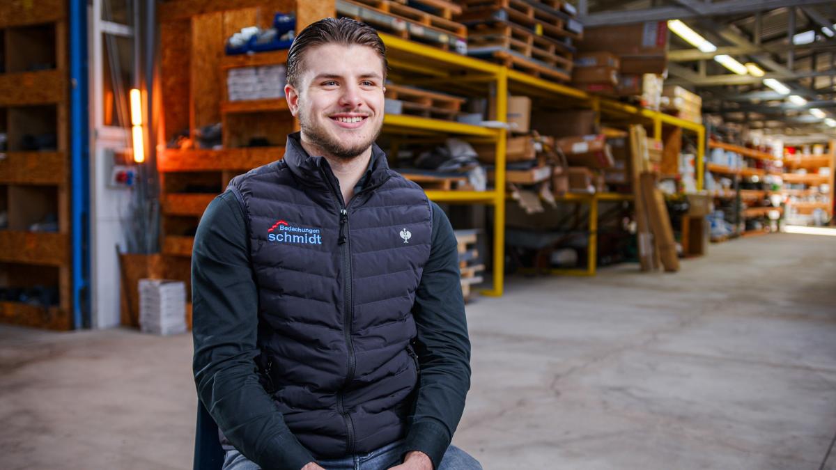 Paul Schmidt, Dachdecker und Geschäftsführer Bedachungen Schmidt GmbH