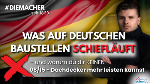 Bild: Was auf deutschen Baustellen schiefläuft | Bedachungen Schmidt GmbH