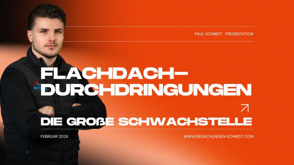 Das größte Problem auf deinem Flachdach!